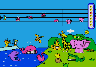 Do Re Mi Fa Animals No Tanoshii Ensoukai screenshot 2 for Sega Pico